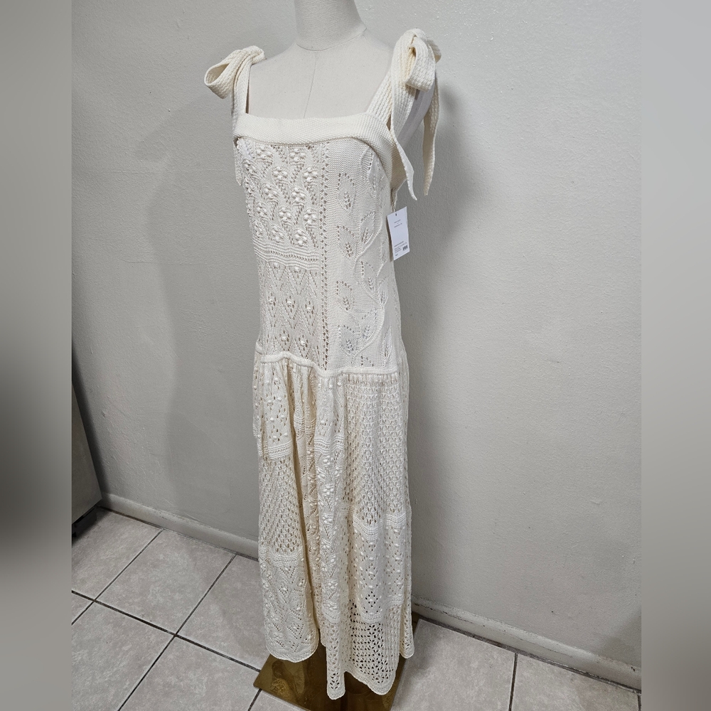 Zimmermann Anneke Patchwork Knit Midi Dress Size US 12 NWT - Picture 5 of 10